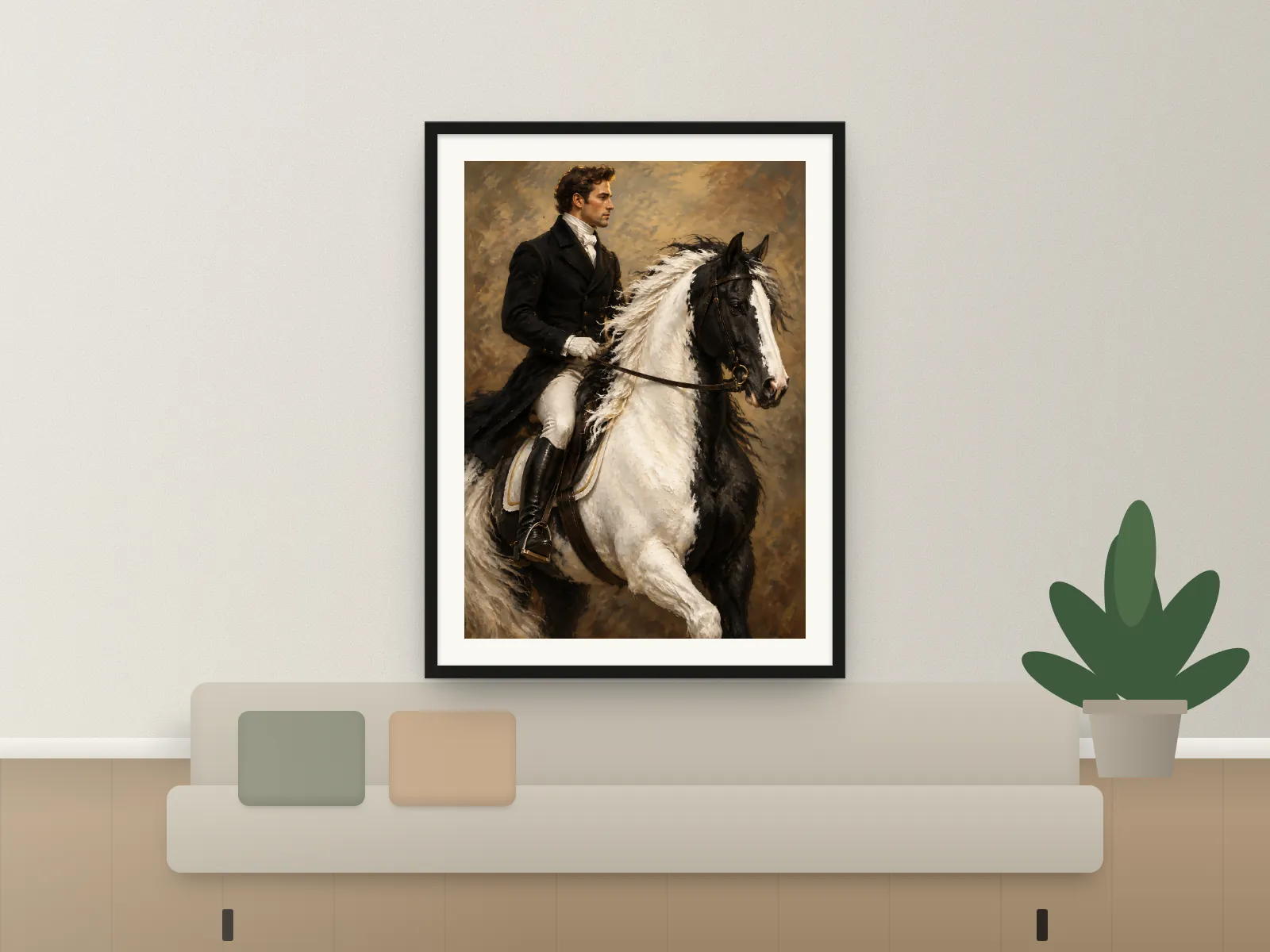 The Black Coat in a living room